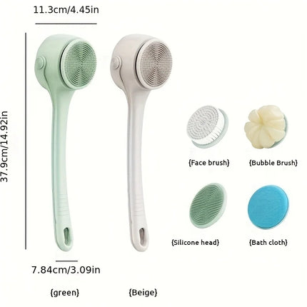 Electric Bath Bruhes Body Brush Back Scrubber for Shower Electric Body Scrub Brush Long Handle Back Brushes Bath and Body