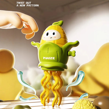 Twisting Corn - A catchy dancing toy, a funny wind-up corn toy, crawlable, and a fun office stress-relieving toy.