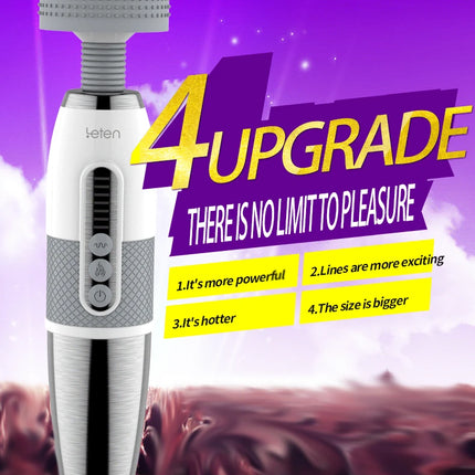 Leten Clitoral Vibrator for Female Masturbation Orgasm AV Stick Magic Wand Massager Stimulate Nipple Clitoris Sex Toys for Woman