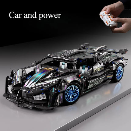 1:14 Building block racing DIY sports car building block toys Assemble brick car toys for children's birthday and Christmas gift