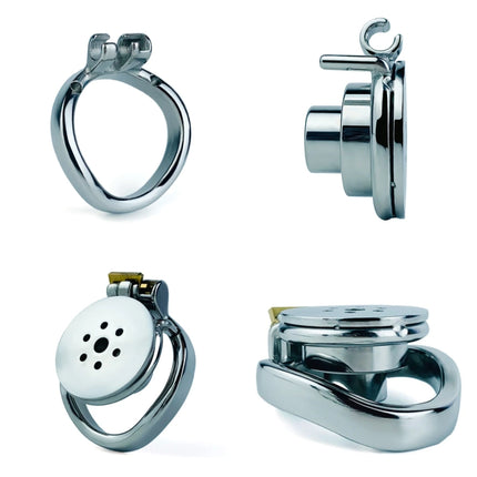 Flat Round Hole Male Stainless Steel Urethral Lock With Metal Catheter BDSM Erotic Sex Toys For Men Gay Long Term Wear 18+
