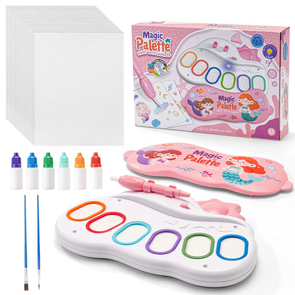 Kids Mess-Free Drawing Paint Palette, Non-Toxic Educational Toy for Children, Safe for Skin and Clothes, Ideal for Home & School
