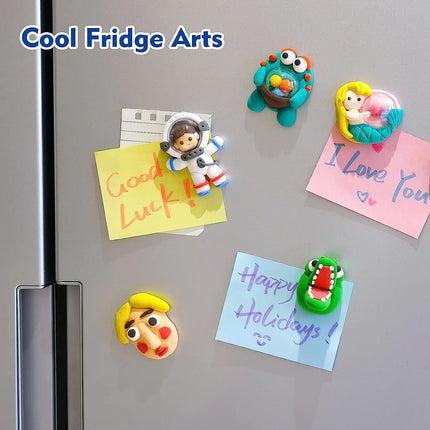Kids DIY Manual Fridge Plasticine Clay 18 Colors Ultra Light Air Dry Modeling Clay Non Toxic Safe Toy Set for Children Art Craft