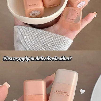 Moisturizing Natural Concealer Cream Covers Acne Marks Dark Circles Beige Tone Matte Brighten Face Gege Bear Concealer Makeup