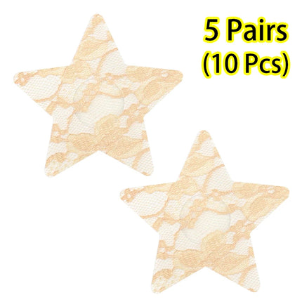 Women Self-Adhesive Disposable Lace Nipple Cover Breast Pasties Stickers For Strapless Clothes Sex Toys Flirtation Accessories