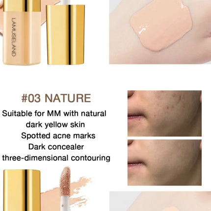 New Mini Concealer Moisturizing Liquid Concealer Coverage Pores Invisible Full Dark Circles Lasting Foundation Cream Face Makeup