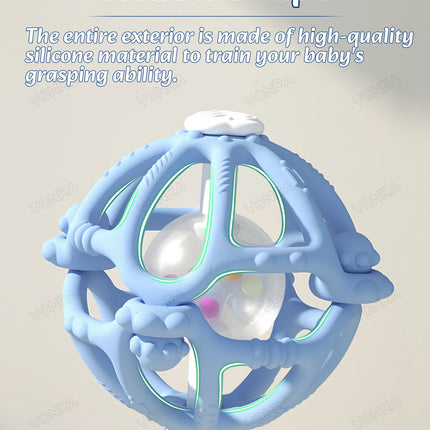Removable Rattle & Sensory Teether Bed Bell Silicone Montessori Ball Newborn Baby Toys Children's Kids Gift Development Games
