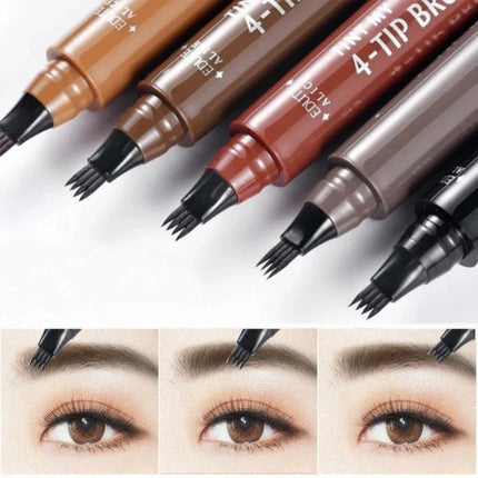 Liquid Eyebrow Pencil Eyebrow Pen Waterproof Fork Tip Eyebrow Tattoo Pencil Long Lasting Professional Fine Liquid EyeBrow Pencil