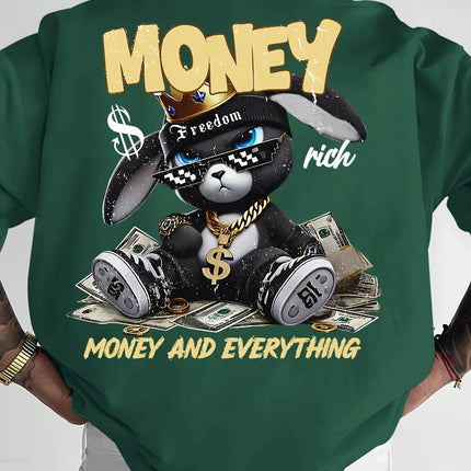 The new men's T-shirt for summer 2025 is a casual, fashionable, sporty, breathable, soft, and simple 3D letter print.
