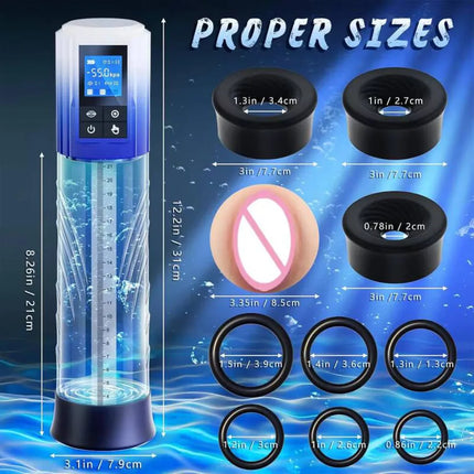 Male Penis Trainer Stretch Airplane Bottle Male Electric Masturbation Negative Pressure Spa Airplane Bottle Penis Massager