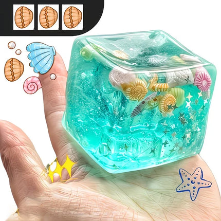 A New 3D Cartoon Stress-Relief Toy, Realistic Cube 3D Squeeze Toy, Endless Squeezing Toy, Fun Christmas Gift, Gift for Grandsons and Granddaughters, Birthday Gift, School Prize, Easter/Christmas Gift