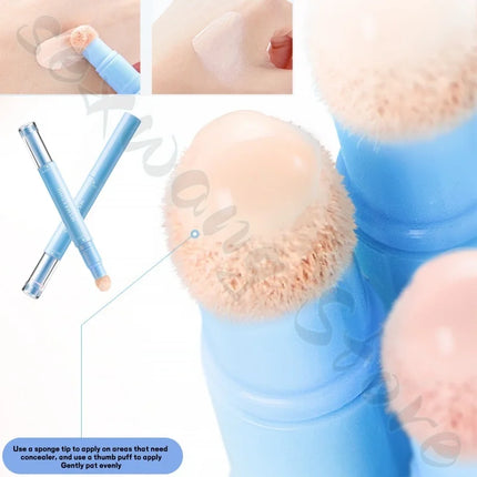 MSMEESHU flawless concealer emulsion covers spots, acne marks, tear troughs, brightens the face and is not easy to get stuck.