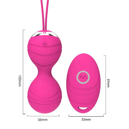 Female Shrinking Ball App Remote Control Jumping Egg USB Rechargeable Waterproof Kegel Ball Vibrator Adult Erotic Product Sextoy