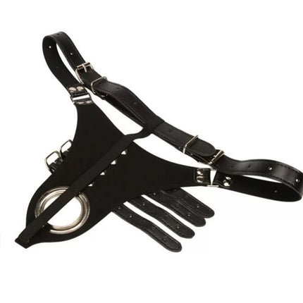 Strapon Male Chastity Pants Belt Sexy Lingerie Panties Harness Leather Thong SM penis Bondage Restraint Femboy Sex Toys for Men