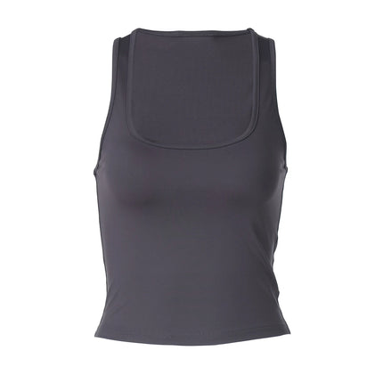 Hugcitar 2025 Summer Solid Straps Sexy Slim Crop Tank Top Women Casual Y2K Clothes Streetwear Party Sport Festival Wholesale