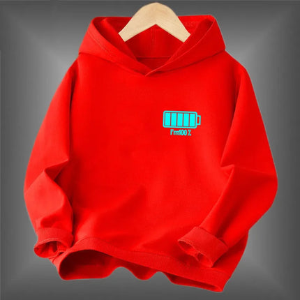 New Fashion Boy Luminous Lightning Printed Hoodies Sweatshirts Fashion Pullover Hoodie Streetwear Glowing Tops