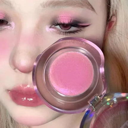 RMT Chameleon Highlight Pink Purple Fine Powder Cream Blusher Shiny ROMATIC Face Brighten High Gloss Integrated Plate Makeup