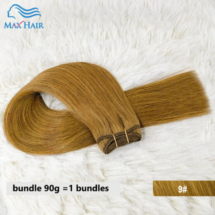 Straight 100%Human Hair Weft Bundles Extensions  Remy Natural Hair Sew In Weaves Brown Blonde Color Vietnamese Hair For Braiding