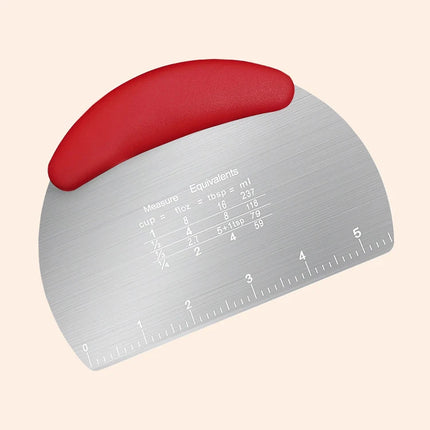 1PC Stainless Steel Cutting Blade Baking Flour Cutting Tape, Graduated Cutting Strip, Rolling Sugar Scraper Baking Tool.