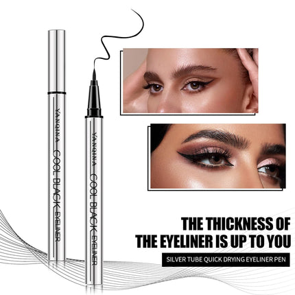 YANQINA Waterproof Makeup Eyeliner Black Liquid Eyeliner Pen Make Up Eye Liner Long-lasting Cosmetics Fast-dry Eyeliners Pencil
