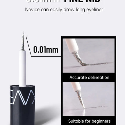 Waterproof Diamonds Eyeliner Eyeshadow Glitter Silver Rose Gold Color Shiny Sequins Eyeliner Eye Shadow Makeup Beauty Cosmetics