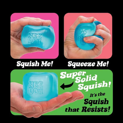 Schylling NeeDoh Complete Fidget Toy Super , Popsicle/Jellyfish/Ice Cube/Fuzz Ball Slow‑Rebound Squish Toys for Kids & Adults