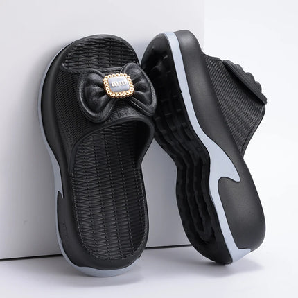 Eyriphy Size: 35-36 to 39-40 Women's Slippers Women High Heels Summer New Fashion Thick-soled Slippers Soft High-value Versatile
