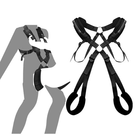 Durable Love Slings Shoulder Sex Swing Adjustable Strap Soft Plush Padding Mat BDSM Bondage Restraint Adult Sex Toys for Couples