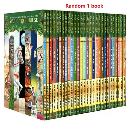 Random 1 book English Version Magic Tree House 1-38 Volumes English Reading Story Book Children's Adventure Science Book