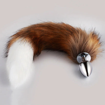 5 Sizes Metal Butt Plug Fetish Fox Tail Intimate Toys Bdsm Anal Extender Dilator Sex Shop Products Erotic Games Goods For Adults