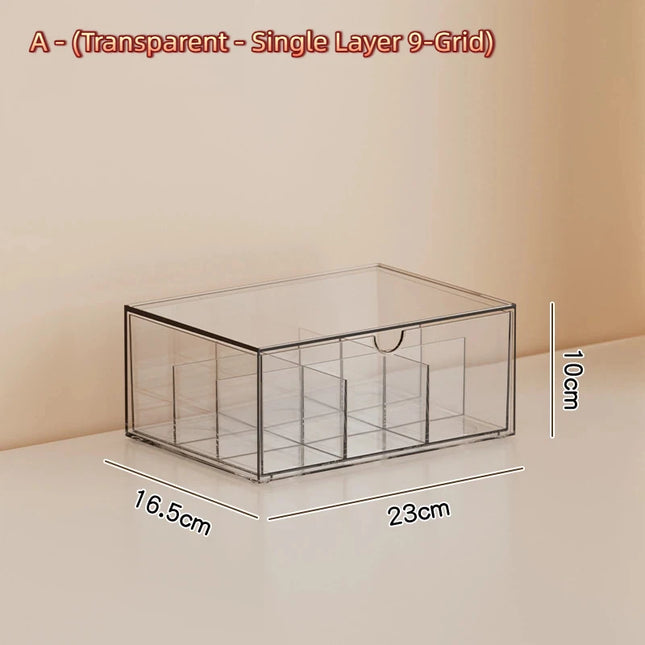 Transparent Stackable Trading Card Storage Box Drawer Type Large Capacity Collectible Card Display Organizer Adult Collectors