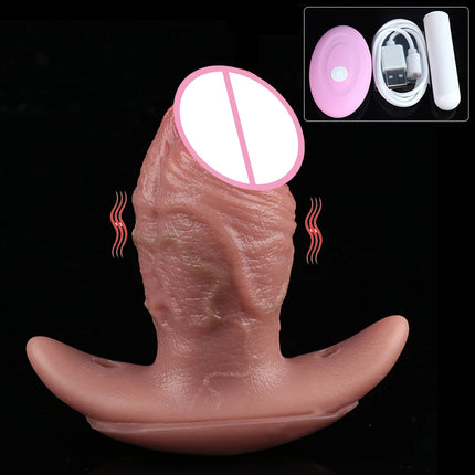 SXXY Wiress Control Vibrator Realistic Silicone Soft Dildo With Mouth Gag Belt Lifelike Textured Mouth Gag Sex Toy For 18+