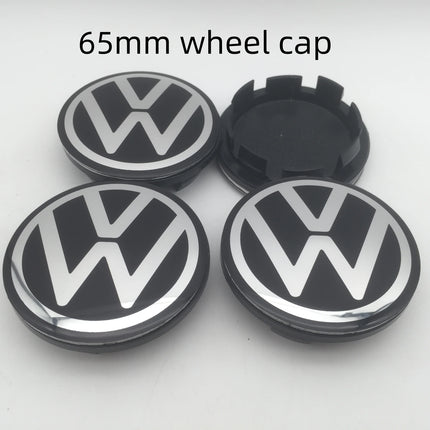 4pcs 3D new black for 56mm 60mm 65mm 68mm Car emblem Wheel hub Center Cap Badge covers sticker Decal styling Accessories