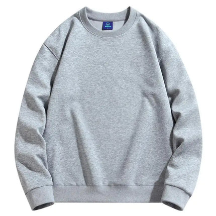 Men's and women's velvet crew neck sweater jumper casual wear cotton custom embroidery logo clothing design