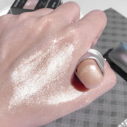 Clear highlighter stick, pearlescent fine shimmer, facial watery skin, natural contouring, brightening light and shadow highligh