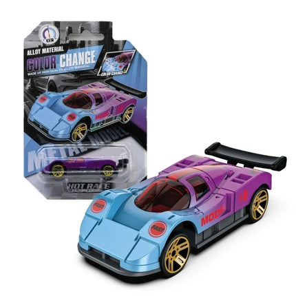 1:64 Color Change Alloy Car Toys for Kids Temperature Sensing Inertial Pull Back Mini Racing Cars Model for Boys Children Gifts