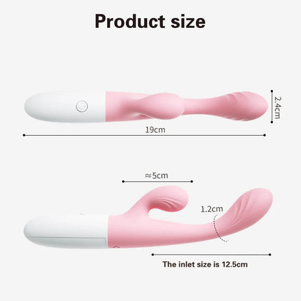 Powerful Double Head Rabbit Vibrators Vagina Clitoris Stimulator G-Spot Massager Sex Toys For Women Female Masturbator Sex Shop