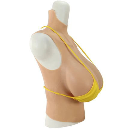 Realistic Silicone Breast Prosthetics for Crossdressing Fake busty boobs Half-Body Style I＆K Cup Comfortable And Natural-Looking