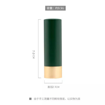 10-50pcs 12.1mm Matte Green/Black Lipstick Tube Empty Round Lipsticks Shell Aluminum Empty Lip Balm Tubes DIY  Makeup Tools