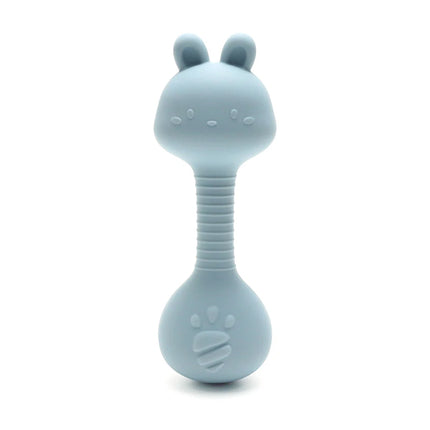 Silicone Baby Rattle Toys Easy To Grip Newborn Gift Cute Rabbit Sand Hammer Rattles Teething Toy for Infants Baby Stuff BPA Free