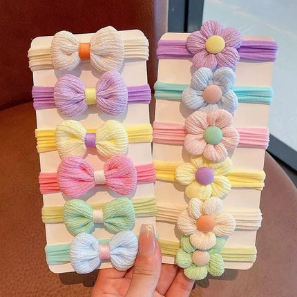 6/10/12pcs Children's Bow 10 Piece Hair Clip Cute Baby Headwear Princess Hair Clip Headwear Kids Gift