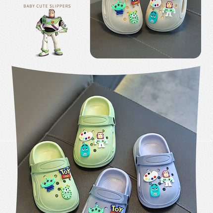 Children's Slippers New Home Girls Baby Indoor Non-slip Boys Cool Slippers Go Out Boys Hole Shoes