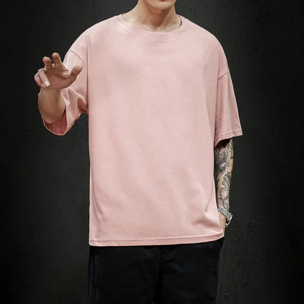 LEGIBLE 2025 Summer Men's T Shirt Casual Loose Cotton Short Sleeve T-Shirt Mens Top Tee shirt Men