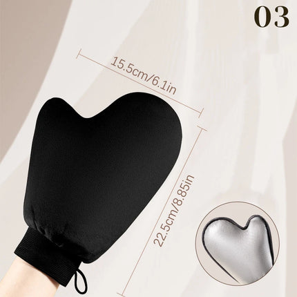 Finger Glove Reusable Body Self Tan Glove Applicator Tanning Gloves Cream Lotion Mousse Body Cleaning Glove Self Tanner