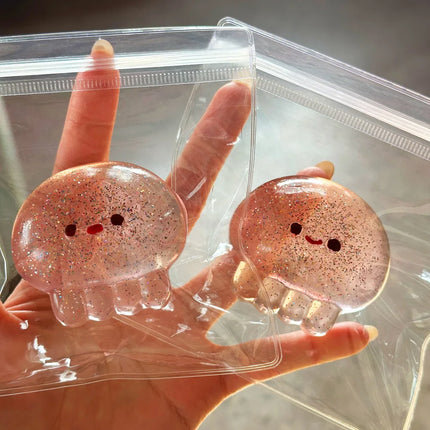Jellyfish Squishy Toy for Stress Relief - Soft Slow Rising Sensory Fidget Toy Kawaii Party Favors for Adults Birthday Gifts