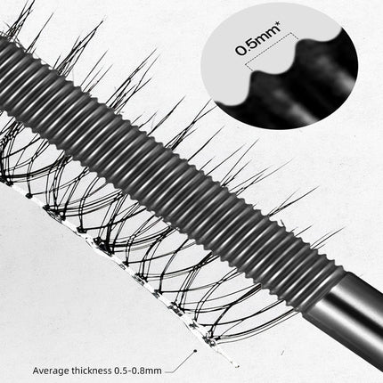 Metal Iron Lashes Mascara Waterproof Silk Fiber Mascara Black Long Curling Eyelash Extensions Non-clumping Eyes Makeup Cosmetics