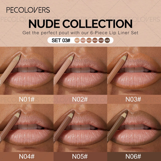 1 Pcs Perfect Matte Lip Liner Pencil, Define Lip Lines, Easy To Slide, Natural Lip Tones, Red & Pink Colors Lipstick Pen