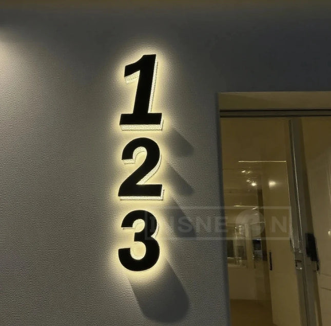 Custom Business Sign 3D Logo LED Light Business Label Advertising Shop Signs Luminous Acrylic Signboard