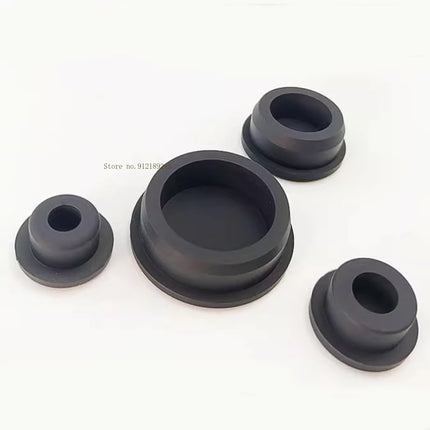 Black T-shaped silicone plug rubber hole cover dust-proof sealing, shock-absorbing foot pad  A-6.8mm~68.6mm