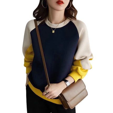 2024 ZANZEA Fashion Women Sweatshirt Autumn Patchwork Hoodies Tops Loose Pullover O Neck Long Sleeve Sweater Casual Streetwear